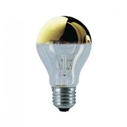 Bombilla estándar cúpula dorada 60w 220v e27