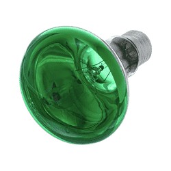 Bombilla reflectora 230v verde casquillo e27